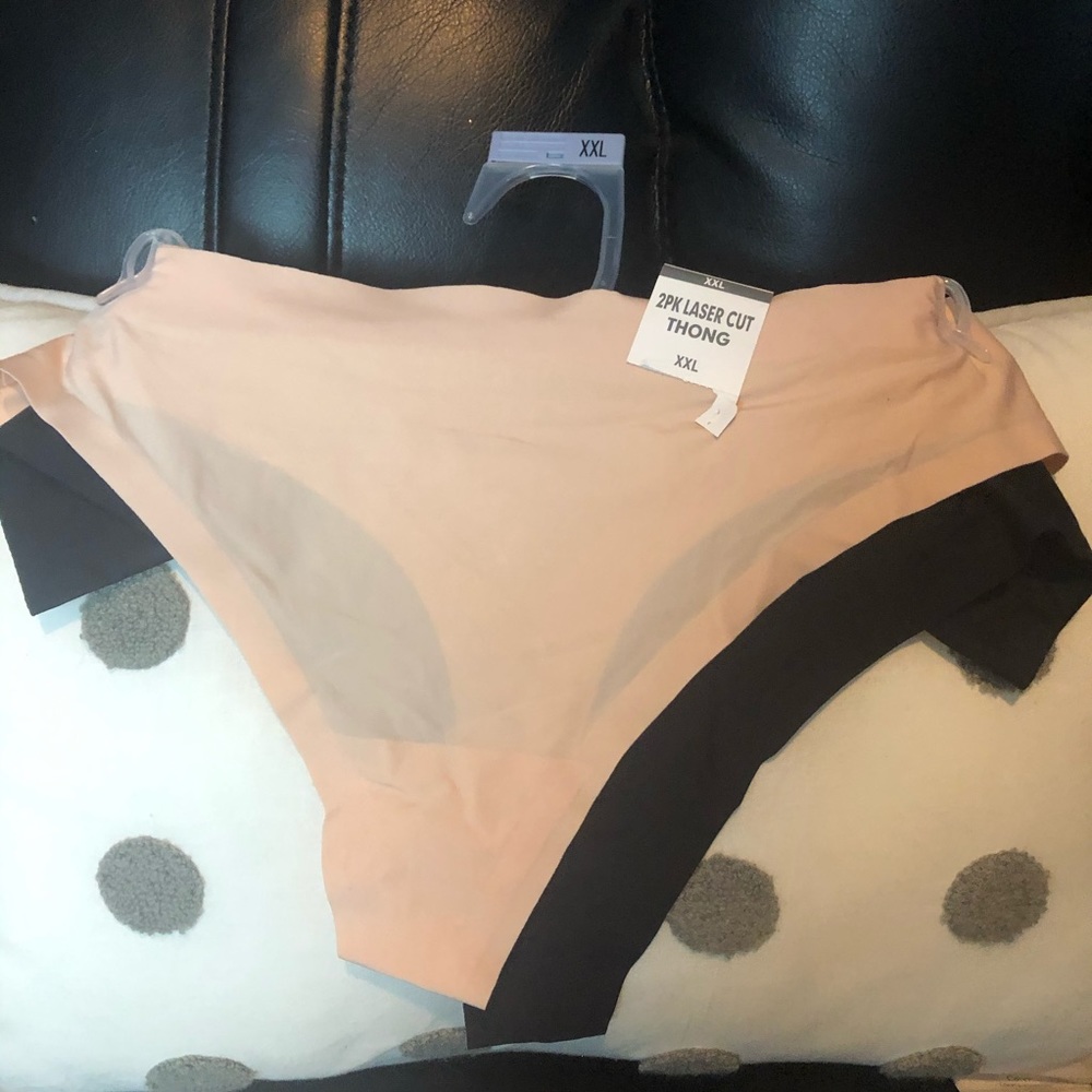 Laser cut thong- 2 Pk